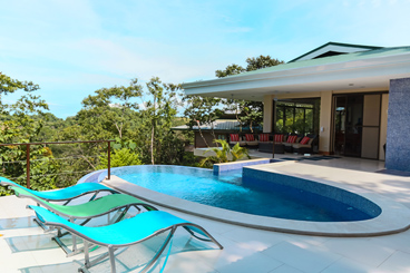 Pool area from jungle side